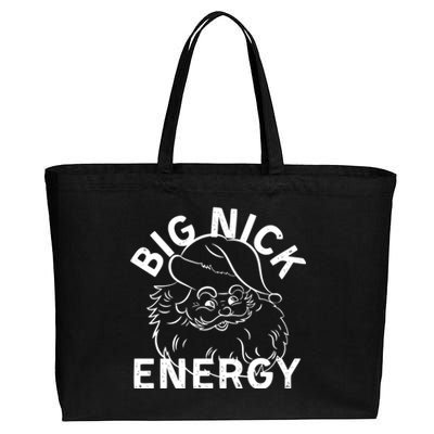 Big Nick Energy Funny Xmas Christmas Gift Cotton Canvas Jumbo Tote