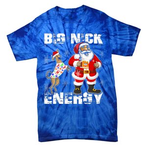 Big Nick Energy Funny Santa Christmas  Tie-Dye T-Shirt