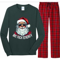 Big Nick Energy Funny Santa Christmas  Long Sleeve Pajama Set