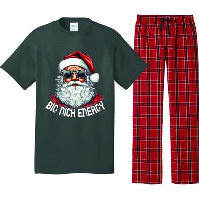 Big Nick Energy Funny Santa Christmas  Pajama Set