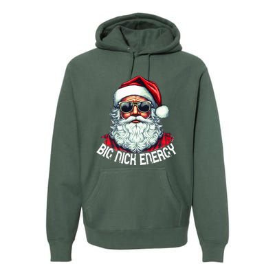 Big Nick Energy Funny Santa Christmas  Premium Hoodie