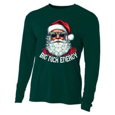 Big Nick Energy Funny Santa Christmas  Cooling Performance Long Sleeve Crew