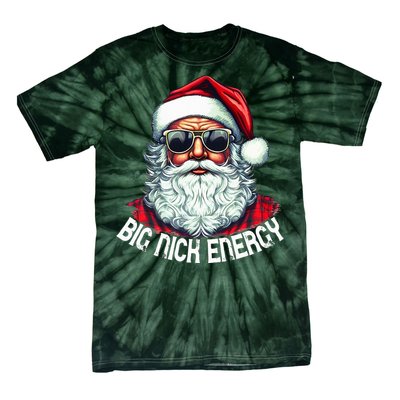 Big Nick Energy Funny Santa Christmas  Tie-Dye T-Shirt