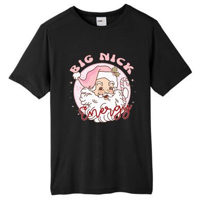 Big Nick Energy Pink Santa Claus Vintage Chirstmas Tall Fusion ChromaSoft Performance T-Shirt