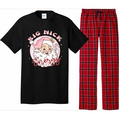 Big Nick Energy Pink Santa Claus Vintage Chirstmas Pajama Set