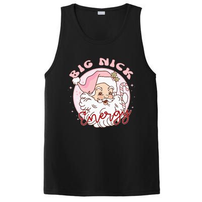 Big Nick Energy Pink Santa Claus Vintage Chirstmas PosiCharge Competitor Tank