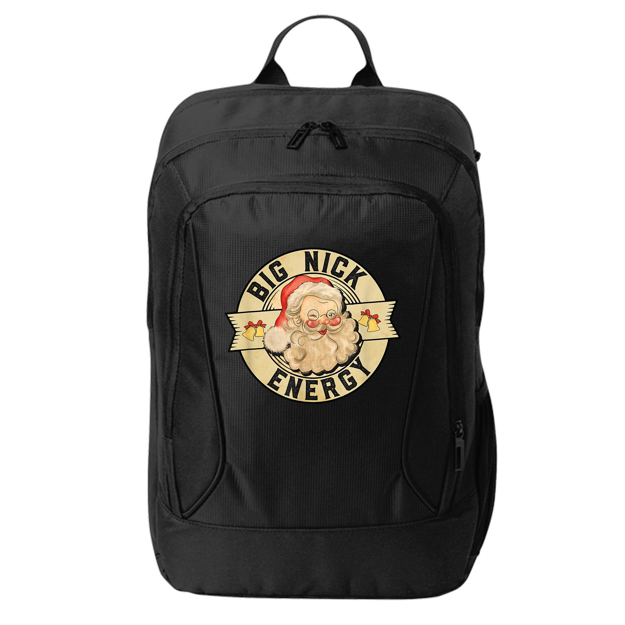 Big Nick Energy Vintage Christmas Santa City Backpack