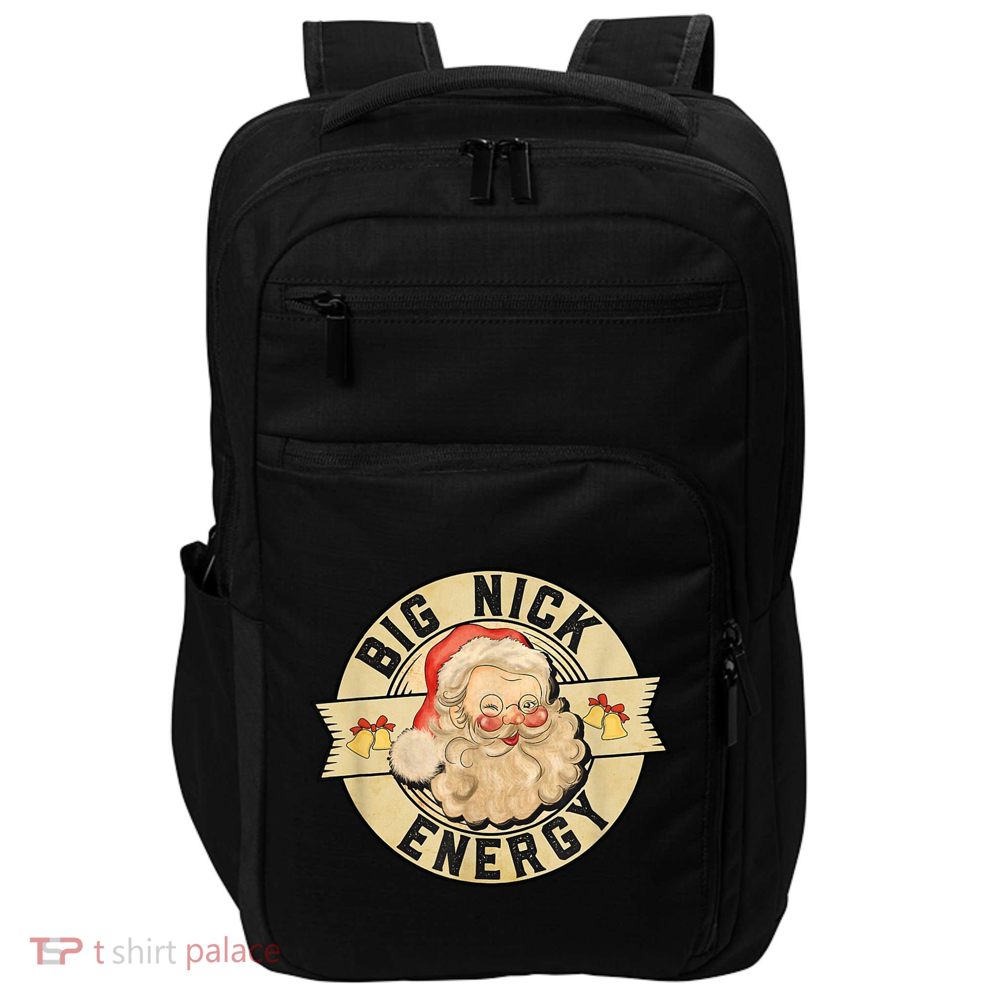 Big Nick Energy Vintage Christmas Santa Impact Tech Backpack