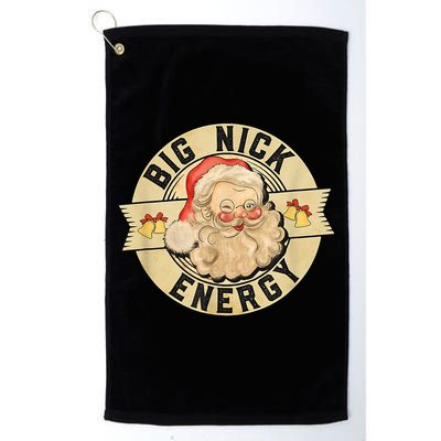 Big Nick Energy Vintage Christmas Santa Golf Towel