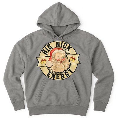 Big Nick Energy Vintage Christmas Santa Hoodie