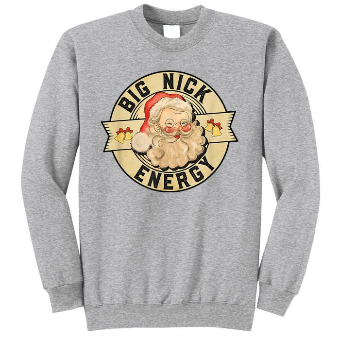 Big Nick Energy Vintage Christmas Santa Sweatshirt