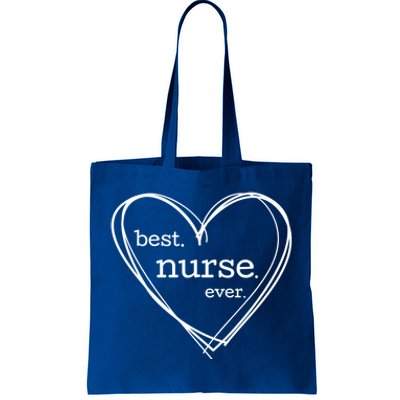 Best Nurse Ever (National Nurses Day White Hearts) Meaningful Gift Tote Bag