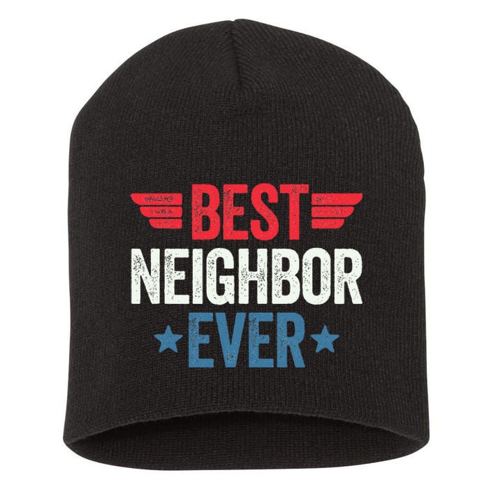 Best Neighbor Ever Short Acrylic Beanie