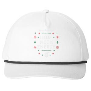 Big Nick Energy Funny Xmas Christmas Holiday Snapback Five-Panel Rope Hat