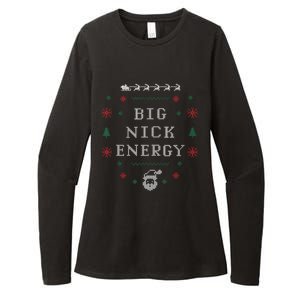 Big Nick Energy Funny Xmas Christmas Holiday Womens CVC Long Sleeve Shirt