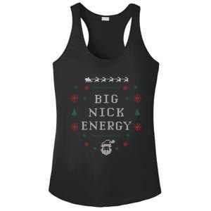 Big Nick Energy Funny Xmas Christmas Holiday Ladies PosiCharge Competitor Racerback Tank