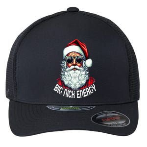 Big Nick Energy Funny Santa Christmas Flexfit Unipanel Trucker Cap