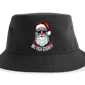 Big Nick Energy Funny Santa Christmas Sustainable Bucket Hat