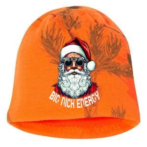 Big Nick Energy Funny Santa Christmas Kati - Camo Knit Beanie