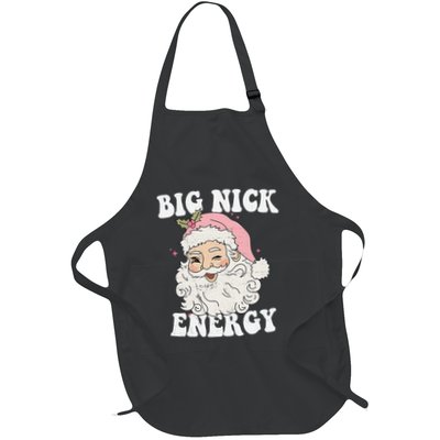 Big Nick Energy Santa Funny Xmas Retro Christmas Apron