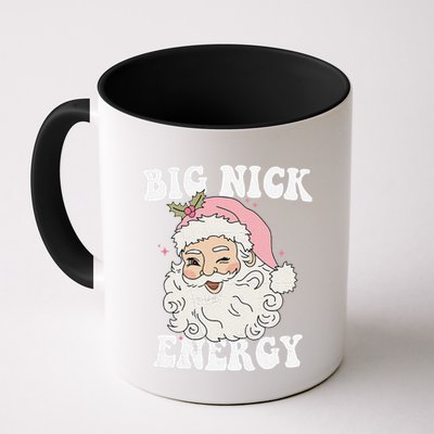 Big Nick Energy Santa Funny Xmas Retro Christmas Mug