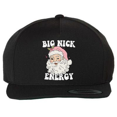 Big Nick Energy Santa Funny Xmas Retro Christmas Wool Snapback Cap