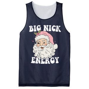 Big Nick Energy Santa Funny Xmas Retro Christmas Mesh Reversible Basketball Jersey Tank