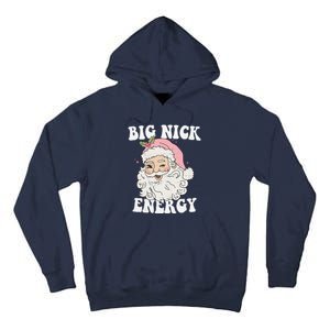 Big Nick Energy Santa Funny Xmas Retro Christmas Tall Hoodie