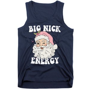 Big Nick Energy Santa Funny Xmas Retro Christmas Tank Top