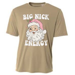 Big Nick Energy Santa Funny Xmas Retro Christmas Cooling Performance Crew T-Shirt