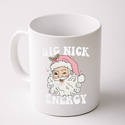 Big Nick Energy Santa Funny Xmas Retro Christmas Coffee Mug