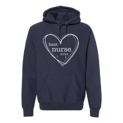 Best Nurse Ever (XL Hearts For National Nurses Day) Premium Hoodie