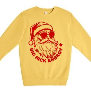 Big Nick Energy Funny Christmas Santa Premium Crewneck Sweatshirt