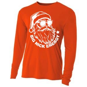 Big Nick Energy Funny Christmas Santa Cooling Performance Long Sleeve Crew