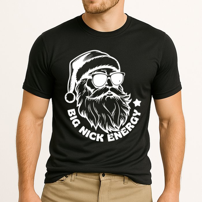 Big Nick Energy Funny Christmas Santa Performance Shirt