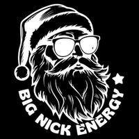 Big Nick Energy Funny Christmas Santa Performance Shirt