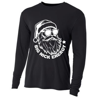 Big Nick Energy Funny Christmas Santa Cooling Performance Long Sleeve Crew