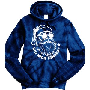 Big Nick Energy Funny Christmas Santa Tie Dye Hoodie