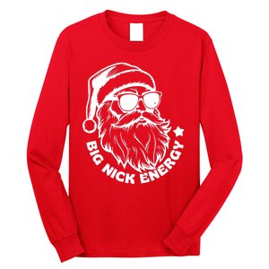 Big Nick Energy Funny Christmas Santa Long Sleeve Shirt