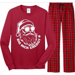 Big Nick Energy Funny Christmas Santa Long Sleeve Pajama Set