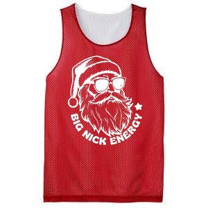 Big Nick Energy Funny Christmas Santa Mesh Reversible Basketball Jersey Tank