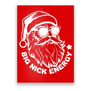 Big Nick Energy Funny Christmas Santa Poster