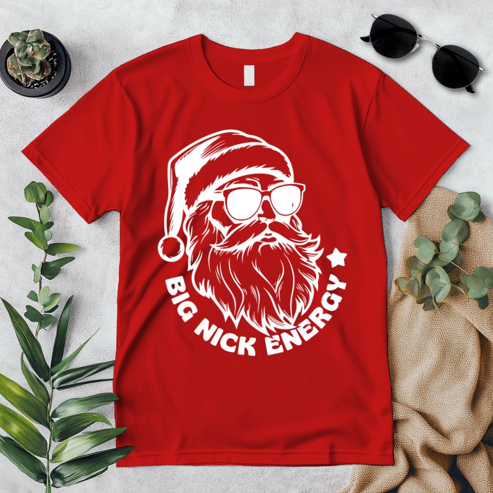 Big Nick Energy Funny Christmas Santa Premium T-Shirt