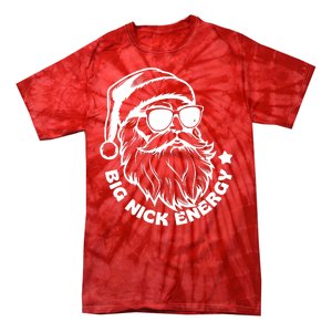 Big Nick Energy Funny Christmas Santa Tie-Dye T-Shirt