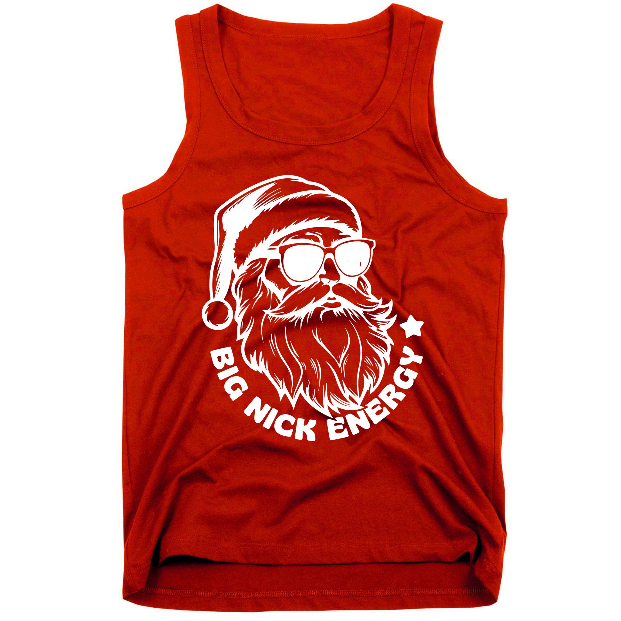 Big Nick Energy Funny Christmas Santa Tank Top