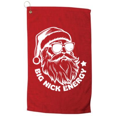 Big Nick Energy Funny Christmas Santa Golf Towel