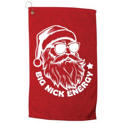 Big Nick Energy Funny Christmas Santa Platinum Collection Golf Towel