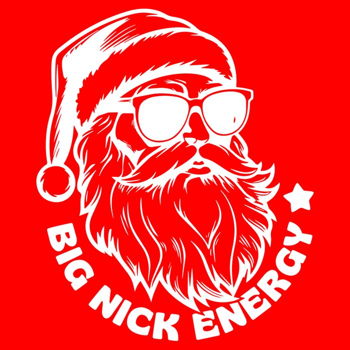 Big Nick Energy Funny Christmas Santa Visor