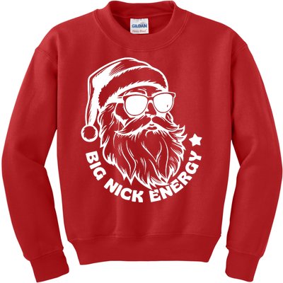 Big Nick Energy Funny Christmas Santa Kids Sweatshirt