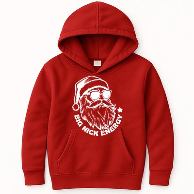 Big Nick Energy Funny Christmas Santa Kids Hoodie